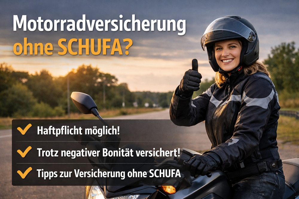 Motorradversicherung ohne SCHUFA