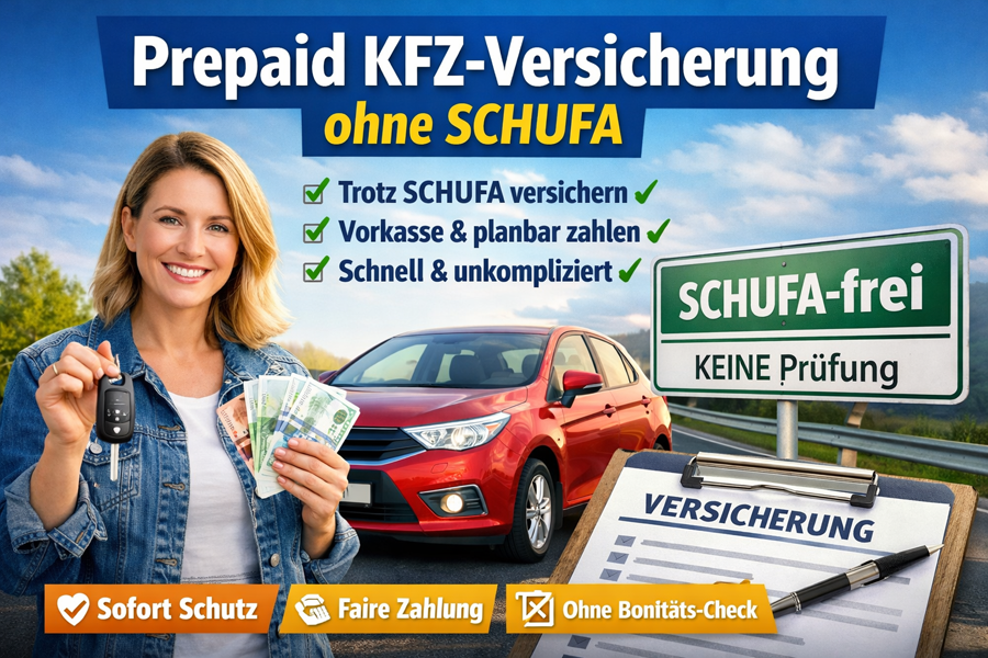 Prepaid KFZ Versicherung ohne Schufa